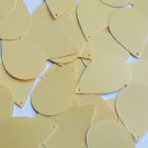 Teardrop Sequin 1.5" Custard Yellow Opaque Satin Pearl Loose Couture Paillettes