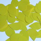 Teardrop Sequin 1.5" Yellow Opaque Glossy High Shine Loose Couture Paillettes
