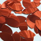 Navette Leaf Sequin 1.5" Burnt Orange Metallic Loose Couture Paillettes