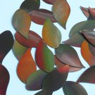 Vine Leaf Sequin 1.5" Bronze Brown Lazersheen Reflective Metallic Paillettes