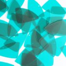 Fishscale Fin Sequin 1.5" Teal Transparent Glossy and Matte Reversible Paillette