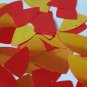 Fishscale Fin Sequin 1.5" Red Rainbow Iris Super Mirror Shiny Reflective