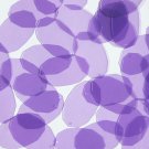 Facet Gem Oval Sequin 1.25" Light Amethyst Purple See-Thru Glossy Matt Reverse