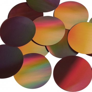 Round Sequin Paillettes 50mm No Hole Copper Lazersheen Reflective Metallic