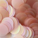 20mm ROUND SEQUIN PAILLETTE ~ PINK FROST RAINBOW ~  Made in USA