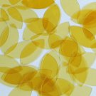 Navette Leaf Sequin 1.5" Yellow Citrine Transparent Glossy See-Thru Paillettes