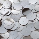 Round Flat Sequin 20mm Center Hole Hematite Shiny Gray Metallic. Made in USA