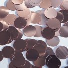 Round Flat Sequin 15mm Top Hole Soft Pink Metallic Paillettes. Made in USA