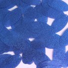 Oval Sequin 1.5" Royal Blue Metallic Sparkle Glitter Texture Couture Paillettes