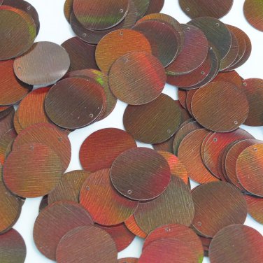 Round Sequin 20mm Bronze Brown Lazersheen Reflective Metallic Couture Paillettes