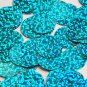Round Flat Sequin 20mm Center Hole Aqua Blue Hologram Glitter Sparkle Paillette