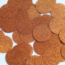 1" / 24mm Round Flat Sequins Orange Metallic Sparkle Glitter Texture Paillettes