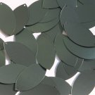 Navette Leaf Sequin 1.5" Dark Forest Green Matte Satin Metallic Loose Paillettes