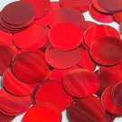 Round Sequin 24mm Red Lazersheen Reflective Metallic Loose Couture Paillettes