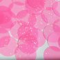 Round Sequin 40mm Pink Neon Transparent Hologram Glitter Sparkle Paillettes
