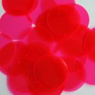Pink Fluorescent Transparent Sequin Round 1.5 inch Large Couture Paillettes