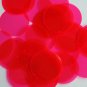 Pink Fluorescent Transparent Sequin Round 1.5 inch Large Couture Paillettes