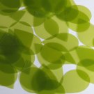 Teardrop Sequin 1.5" Olive Green Transparent Glossy Matte Reversible Paillettes