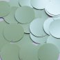 Round Flat Sequin 40mm Mint Green Opaque Satin Pearl Paillettes. Made in USA