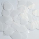 Teardrop Sequin 1.5" Milky White Transparent Glossy Matte Reversible Paillettes