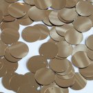 Round Sequin Paillettes 15mm Top Hole Pale Gold Metallic Loose Couture