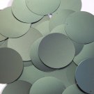 Round Sequin 40mm Dark Forest Green Matte Satin Metallic Loose Couture Paillette