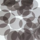 Round Sequin 40mm Gray Transparent Glossy and Matte Duo Two Sided Paillettes