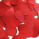 Teardrop Sequin 1.5" Red Metallic Embossed Texture Loose Couture Paillettes