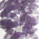 Navette Leaf Sequin 1.5" Purple Silky Fiber Strand Fabric Couture Paillettes