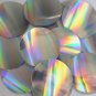 Round Sequin 2" Silver Laser Light Show Metallic Loose Couture Paillettes