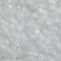 5mm Round Cup Sequins Crystal White Semi Frost Rainbow Paillettes. Made in USA