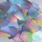 Shield Sequin 1.5" Silver Lazersheen Reflective Metallic Loose Couture Paillette
