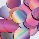 Round Sequin 40mm Pink Lazersheen Reflective Metallic Loose Couture Paillettes