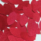 Navette Leaf Sequin 1.5" Berry Red Pink Metallic Embossed Texture Paillettes