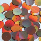 Round Sequin 20mm Center Hole Copper Lazersheen Reflective Metallic Paillettes