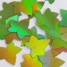 Grape Vine Leaf Sequin 1.25" Lime Green Lazersheen Reflective Metallic Paillette