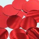Round Sequin 40mm True Red Metallic Loose Couture Paillettes