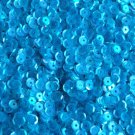 5mm Round Cup Sequins Peacock Teal Blue Green Semi Frost Rainbow. Made in USA