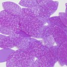 Navette Leaf Sequin 1.5" Purple Transparent Hologram Glitter Sparkle