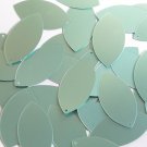 Navette Leaf Sequin 1.5" Seafoam Blue Green Matte Satin Metallic Loose Paillette
