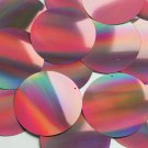 Round Sequin 50mm Pink Lazersheen Reflective Metallic Loose Couture Paillettes