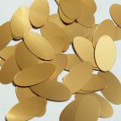Oval Sequin 1.5" Gold Matte Satin Metallic Loose Couture Paillettes