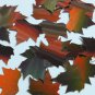 Maple Leaf Sequin 1.25" Bronze Brown Lazersheen Reflective Metallic Paillettes