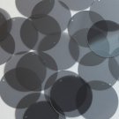 Round Sequin 40mm Smoke Gray Transparent Glossy and Matte Reversible Paillettes