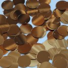 Round Flat Sequin 12mm Top Hole Deep Gold Metallic. Couture paillettes.