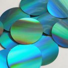 Round Sequin 60mm Aqua Blue Lazersheen Reflective Metallic Couture Paillettes