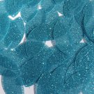 Navette Leaf Sequin 1.5" Turquoise Blue Metallic Sparkle Glitter Texture