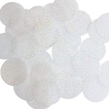 Round Sequin 40mm Crystal Hologram Glitter Sparkle Loose Couture Paillettes