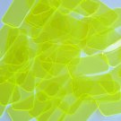 Rectangle Vinyl Shape 1.5" Yellow Go Go Fluorescent Edge Glow