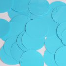 Round Sequin 40mm Sky Blue Opaque Glossy High Shine Loose Couture Paillettes
